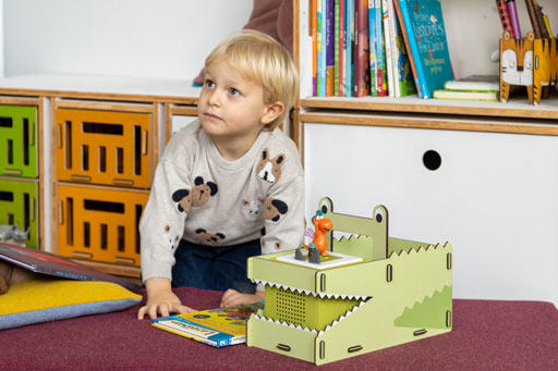 Tragekiste Krokodil f&uuml;r Tonibox und Tonies