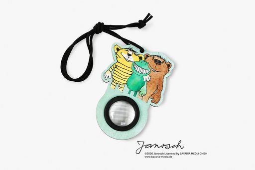 Janosch-Guckaugen mit Tiger, B&auml;r und G&uuml;nter Kastenfrosch